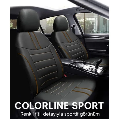 Audi A4 1994-2000 nan Colorline Sport Serisi Deri Siyah Taba Koltuk Kılıfı