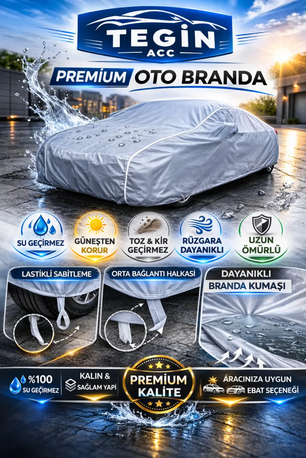 Chery Tiggo 8 Pro 2.0/2.5 (2021-2025) Uyumlu Premium Araba Brandası JP2