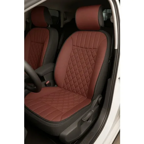 Chevrolet Spark 2009-2015 Uyumlu Oto Koltuk Minderi Ergonomik Elegance 2'li Lüks Set Kırmızı Siyah