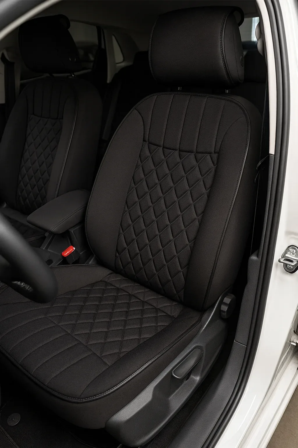 Citroen C4 Cactus 2014 ve Sonrası Uyumlu Oto Koltuk Minderi Ergonomik Elegance 2'li Lüks Set Siyah