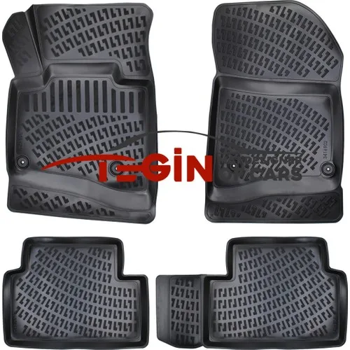 Citroen C5 2015 3D Havuzlu Paspas Siyah
