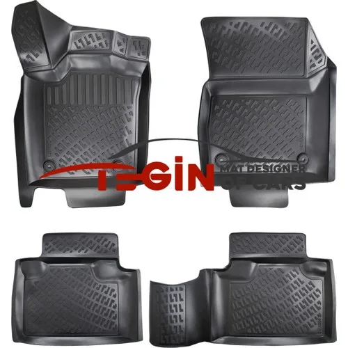 Dodge Durango 2011-2020 3D Havuzlu Paspas Siyah