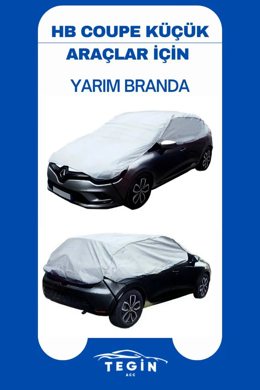 Fiat Punto 1993 - 1999 Hatchback Uyumlu SolarBlock Yarım Araba Brandası