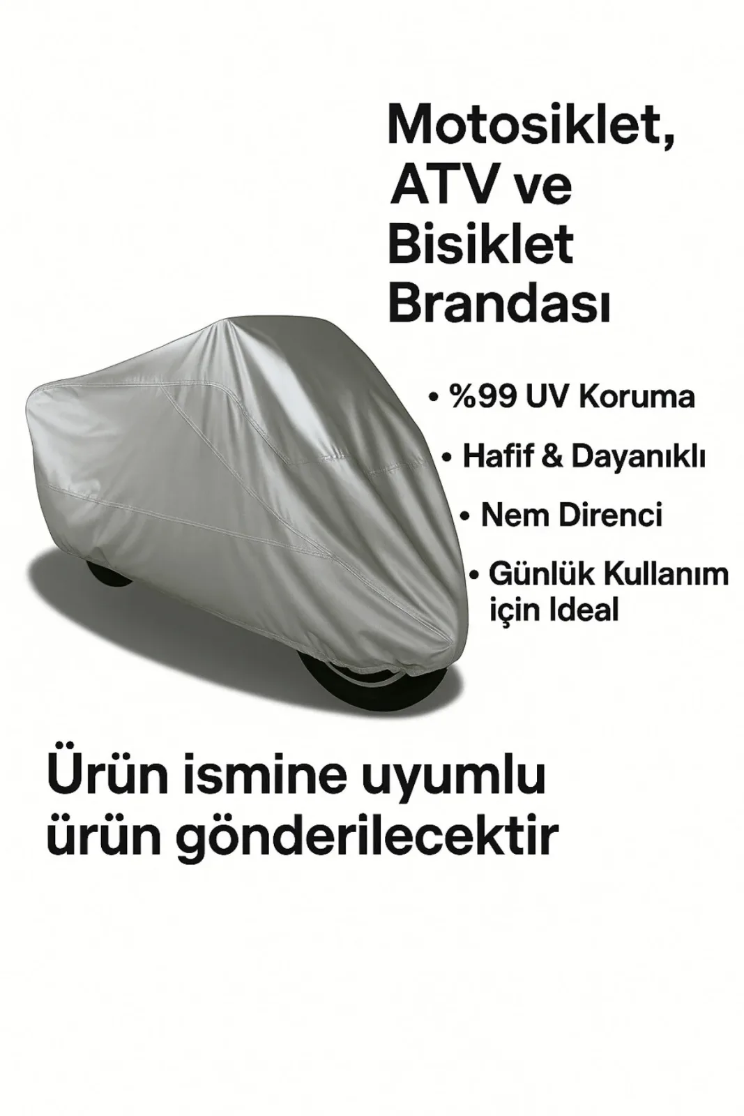 Honda Vtx 1800n Spec 1 Arka Çanta Uyumlu SolarBlock Prime Motosiklet Brandası Örtüsü