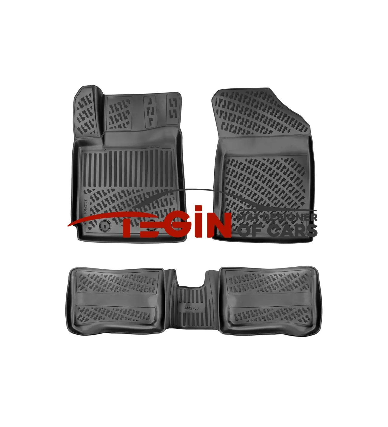 Hyundai I10 2022 3D Havuzlu Paspas Siyah