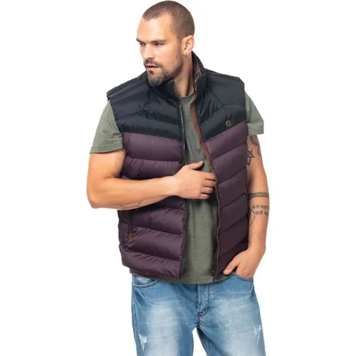 Kevin 510 Bordo Siyah Yelek