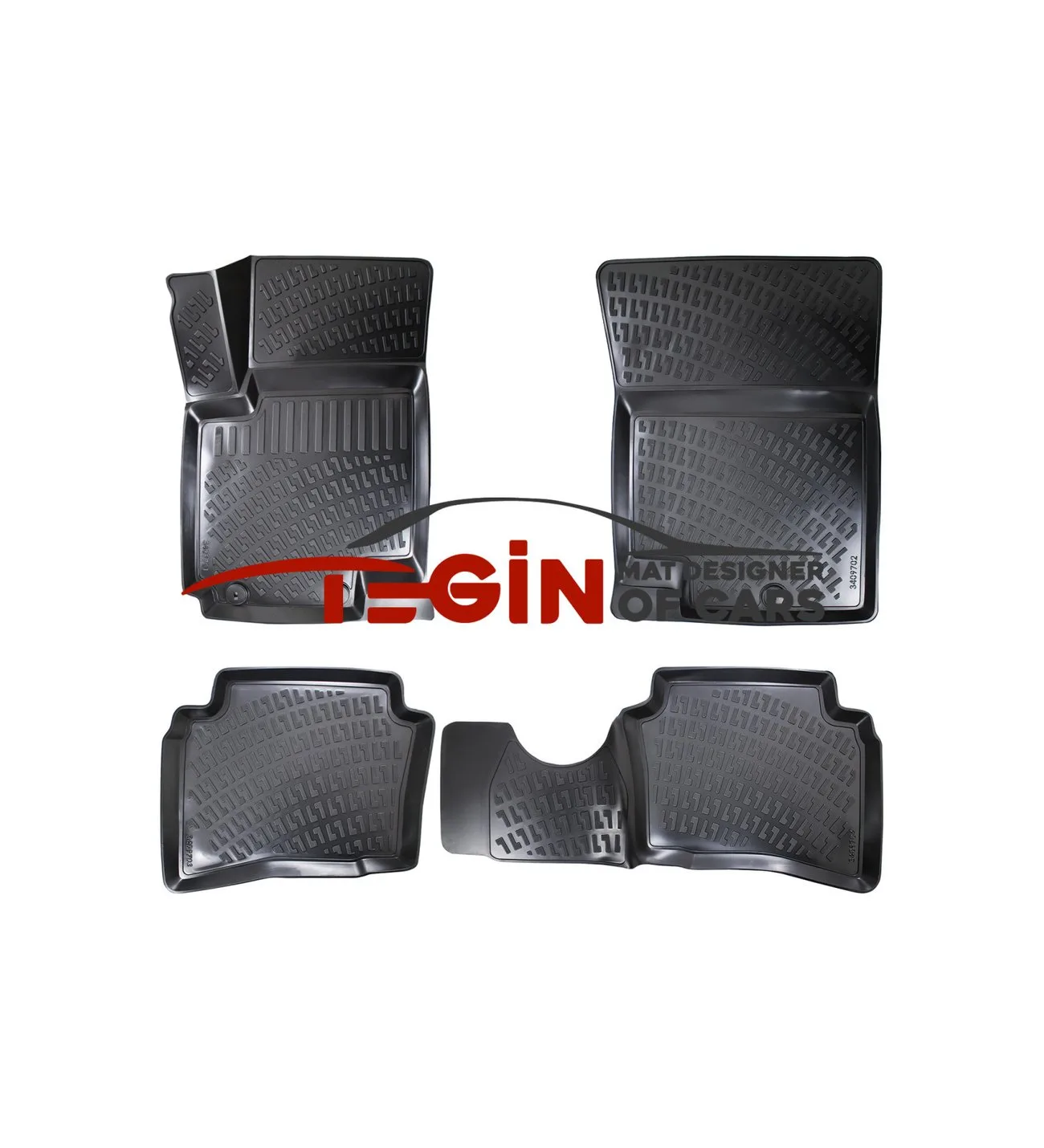 Kia Venga 3D Havuzlu Paspas 2011 Siyah