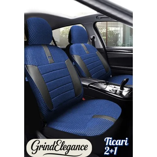 Mazda Cx3 2016- 2021 Suv – Ticari Araç 2+1 Uyumlu Vira GrindSport Koltuk Kılıfı – Mavi Siyah, Kolay Montaj