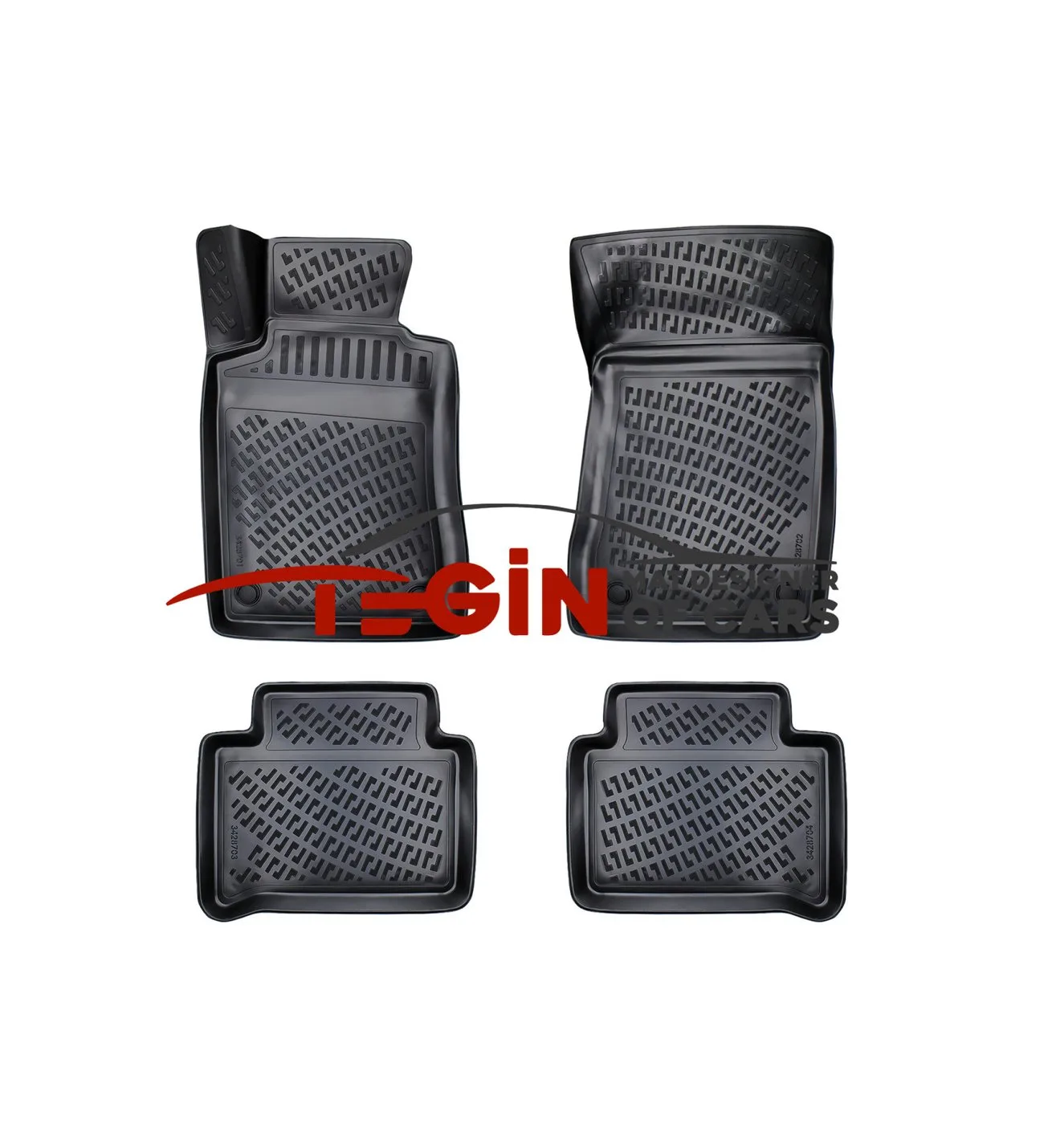 Mercedes Cls C219 3D Havuzlu Paspas 2007 Siyah