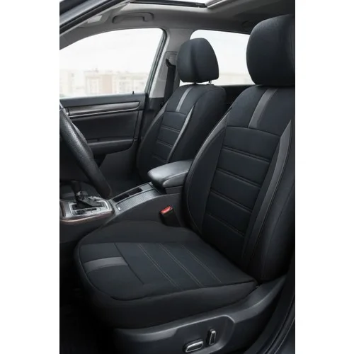 Renault Clio 4 Hb (Baz Donanım) 2012–2019 Uyumlu - Tay Tüyü Orta + Lacost Kenar, 8 mm Süngerli Oto Koltuk Kılıfı Siyah (2 cm Yan Destek)