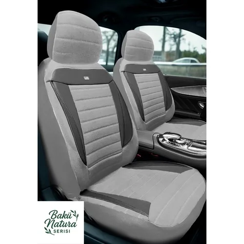 Renault Megane 4 Sedan 2004–2024 Bakü Natura Serisi Raşel Gri Koltuk Kılıfı