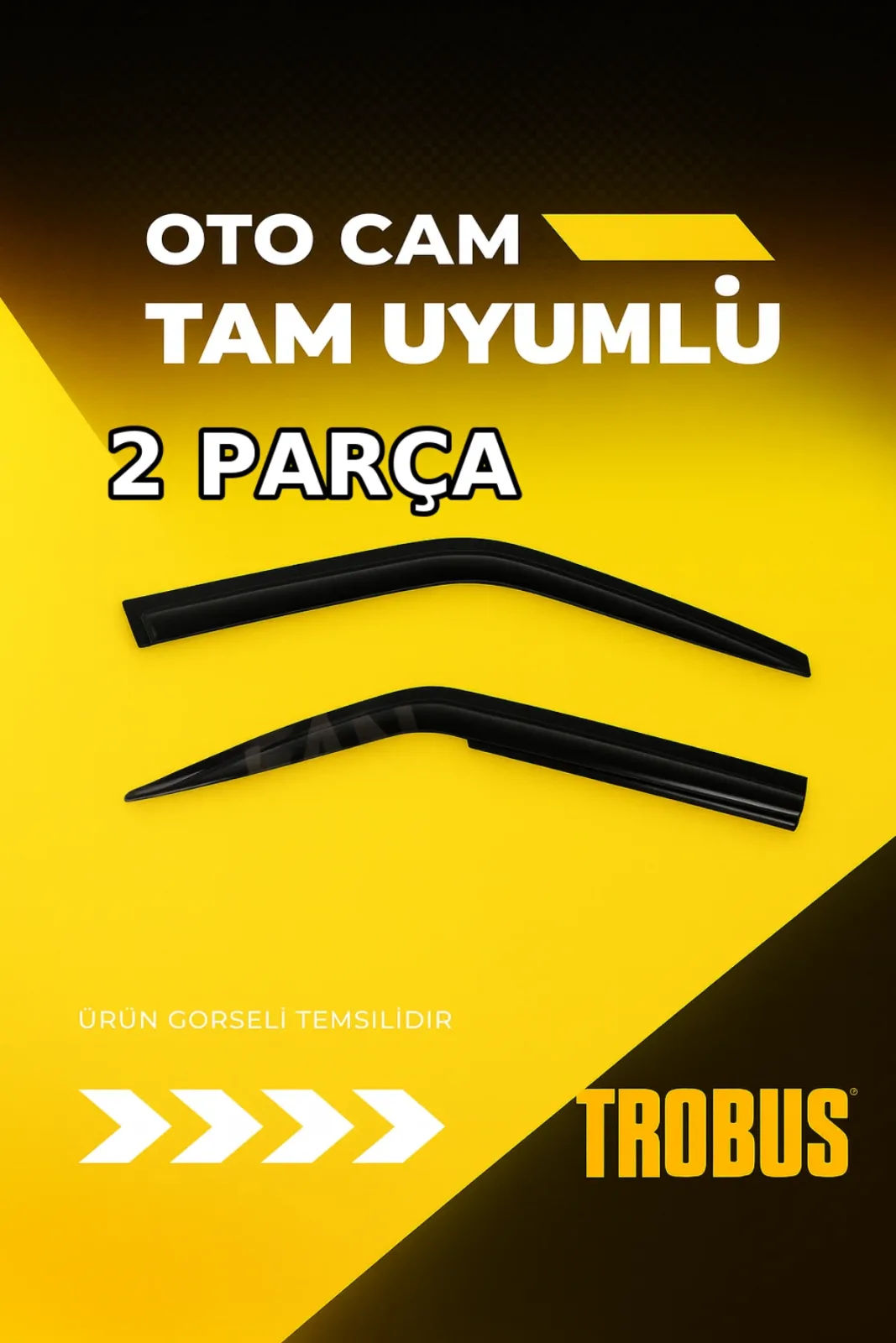 TROBUS Renault Express 2022 Cam Rüzgarlığı 2'li Takım