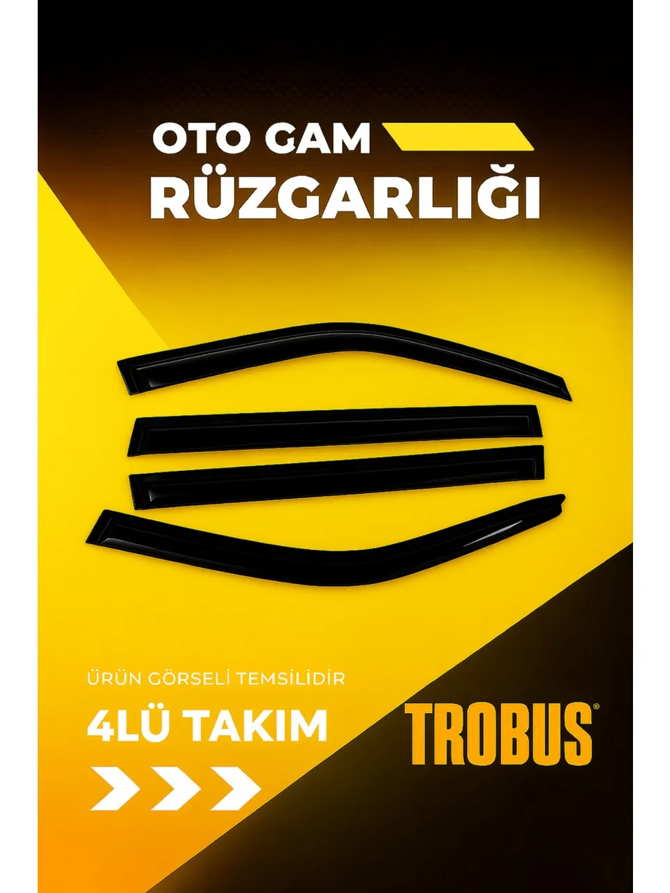 Trobus Tofaş Şahin 1989 Mügen Cam Rüzgarlığı 4'lü Takım