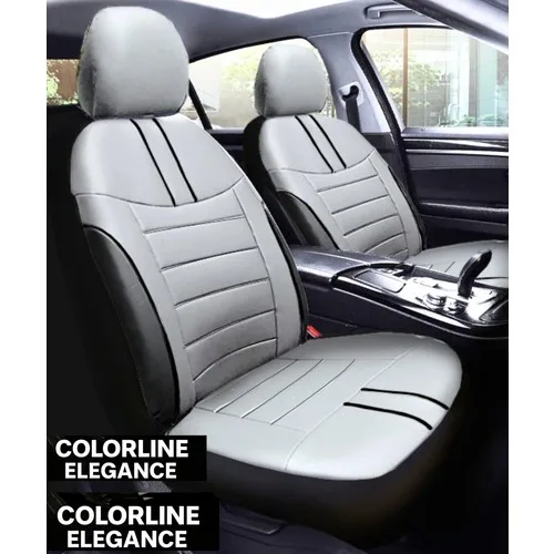 Volvo 940 / 960 Sedan 1990–1998 Colorline Elegance Serisi Deri Gri Siyah Koltuk Kılıfı