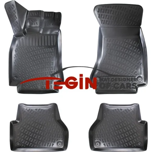 Audi A4 B8 2012 3D Havuzlu Paspas Siyah