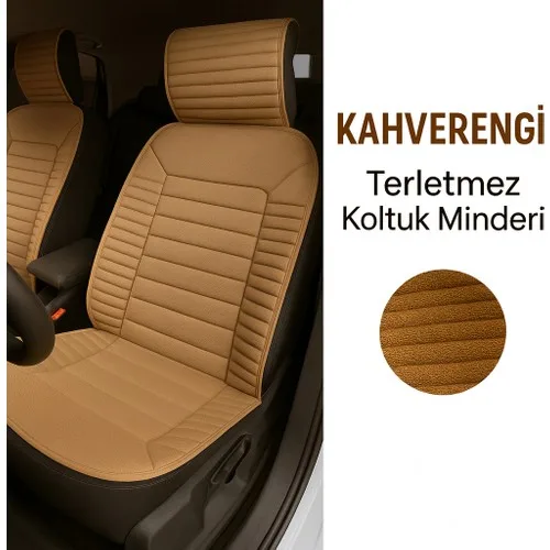 Bmw X1 E84 2009-2015 Uyumlu Oto Koltuk Minderi Ergonomik Bumerang 2'li Lüks Set Taba