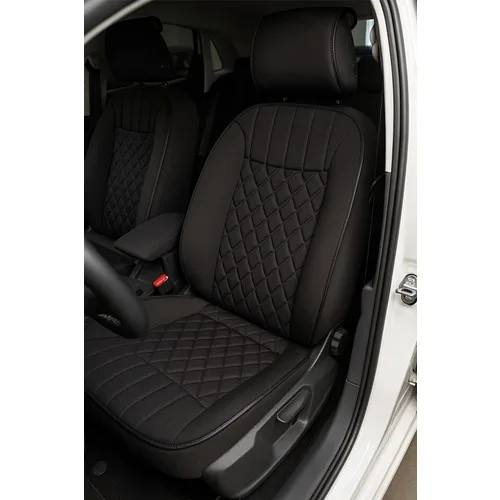 Bmw X1 E84 2009-2015 Uyumlu Oto Koltuk Minderi Ergonomik Elegance 2'li Lüks Set Siyah