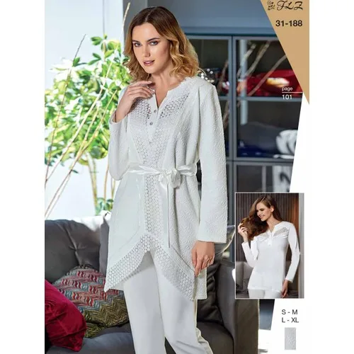 Flz 31-188 Kışlık Bayan 3'Lü Pijama Takımı