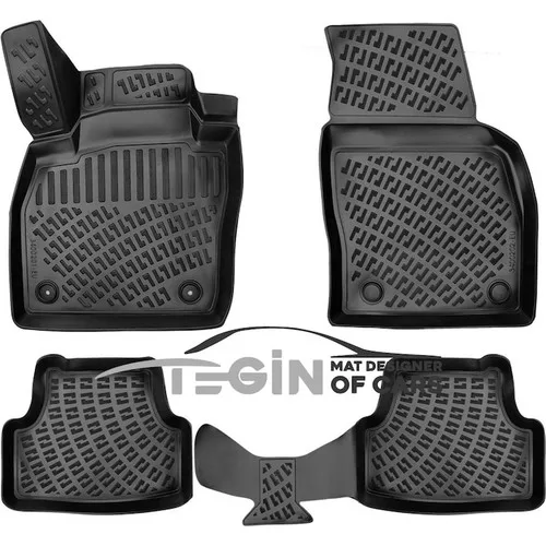 Seat Ibiza V 3D Havuzlu Paspas 2017 Sonrası Siyah