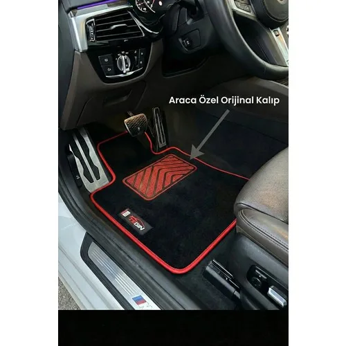Toyota Avensis 2003-2009 Touch Oto Paspas Siyah Halı Gri Kenar