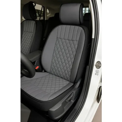 Volkswagen Jetta 2011 ve Sonrası Uyumlu Oto Koltuk Minderi Ergonomik Elegance 2'li Lüks Set Gri